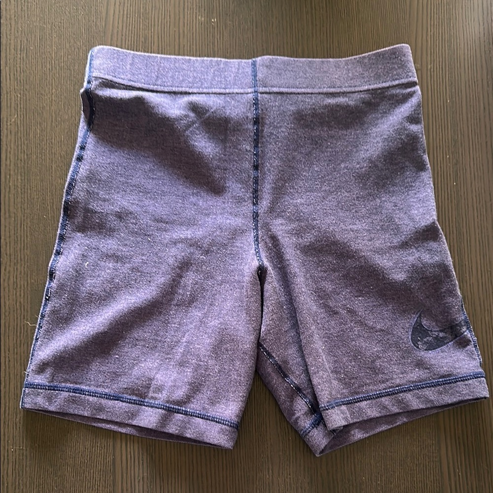 Nike Purple Bike Shorts Stretchy Mid-Thigh True Vintage Retro 90s